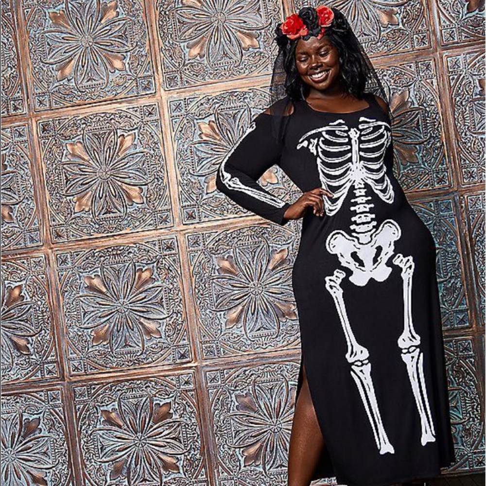 Torrid 4x knit black skeleton dress online exclusive. New in package